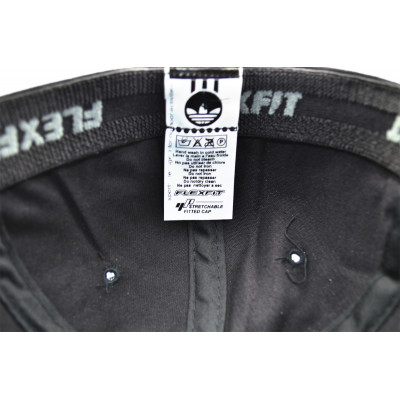 Кепка без регулятора (фулка) Flexfit Adidas 56-58 см KE F1901-51 Чорна