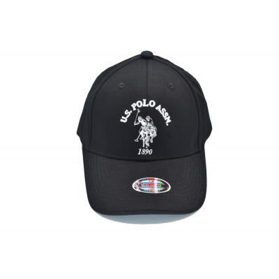 Кепка без регулятора (фулка) Classic U.S. Polo Assn. 55-57, 57-59 см KE F1901-91 Чорна