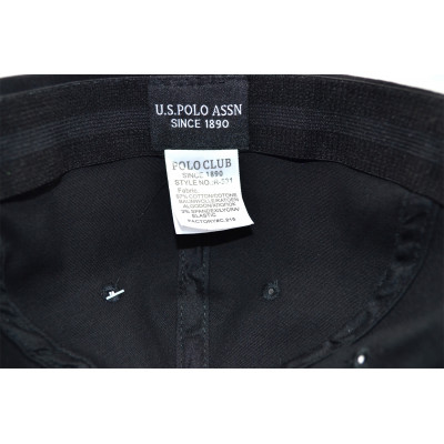 Кепка без регулятора (фулка) Classic U.S. Polo Assn. 55-57, 57-59 см KE F1901-91 Чорна