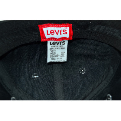 Кепка без регулятора (фулка) Classic Levi's 55-57 см KE F2001-1 Чорна