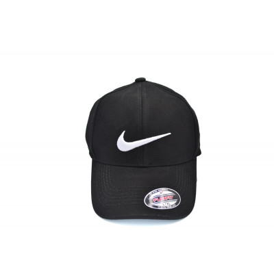 Кепка без регулятора (фулка) Flexfit Nike 56-58 см KE F1901-1 Чорна