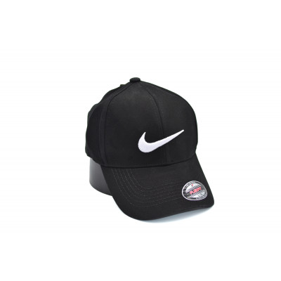Кепка без регулятора (фулка) Flexfit Nike 56-58 см KE F1901-1 Чорна