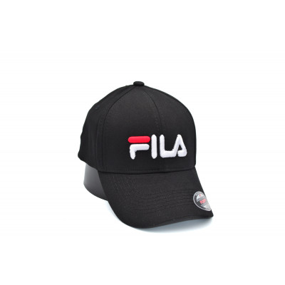 Кепка без регулятора (фулка) Flexfit Fila 56-58 см KE F1901-11 Чорна