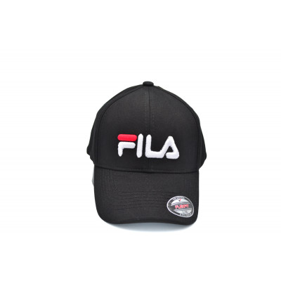 Кепка без регулятора (фулка) Flexfit Fila 56-58 см KE F1901-11 Чорна