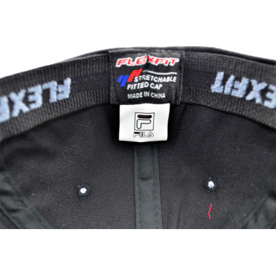 Кепка без регулятора (фулка) Flexfit Fila 56-58 см KE F1901-11 Чорна