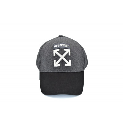 Кепка без регулятора (фулка) Flexfit Off-White 56-58 см KE F1901-52 Темно-сіра