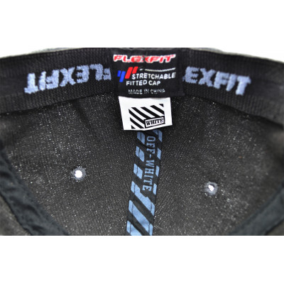 Кепка без регулятора (фулка) Flexfit Off-White 56-58 см KE F1901-52 Темно-сіра