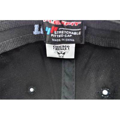 Кепка без регулятора (фулка) Flexfit Chicago Bulls 56-58 см KE F1901-62 Чорна