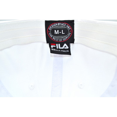 Кепка без регулятора (фулка) Classic Fila 55-56, 56-57 см KE F1901-182 Біла