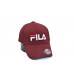 Кепка без регулятора (фулка) Flexfit Fila 56-58 см KE F1901-12 Бордова