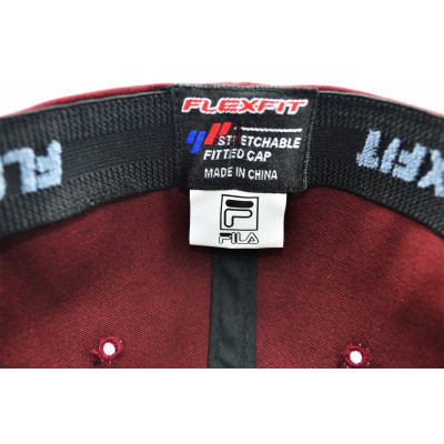Кепка без регулятора (фулка) Flexfit Fila 56-58 см KE F1901-12 Бордова