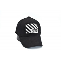 Кепка без регулятора (фулка) Flexfit Off-White 56-58 см KE F1901-22 Чорна