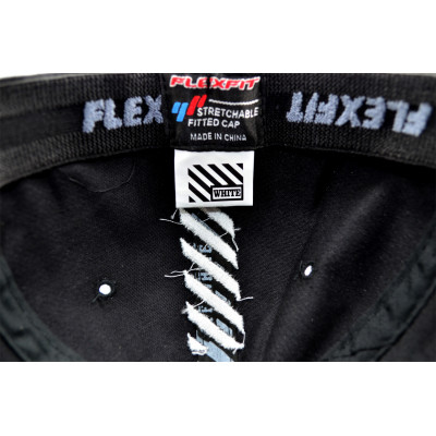 Кепка без регулятора (фулка) Flexfit Off-White 56-58 см KE F1901-22 Чорна