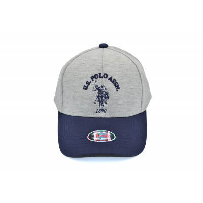 Кепка без регулятора (фулка) Classic U.S. Polo Assn. 55-57, 57-59 см KE F1901-93 Світло-сіра
