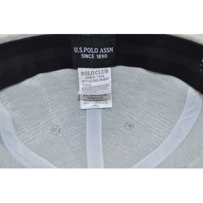 Кепка без регулятора (фулка) Classic U.S. Polo Assn. 55-57, 57-59 см KE F1901-93 Світло-сіра