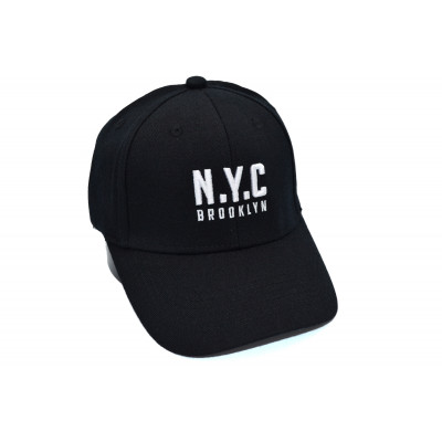 Кепка без регулятора (фулка) NB16 N.Y.C. Brooklyn 55-57 см KE F2001-13 Чорна