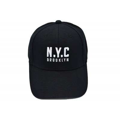 Кепка без регулятора (фулка) NB16 N.Y.C. Brooklyn 55-57 см KE F2001-13 Чорна