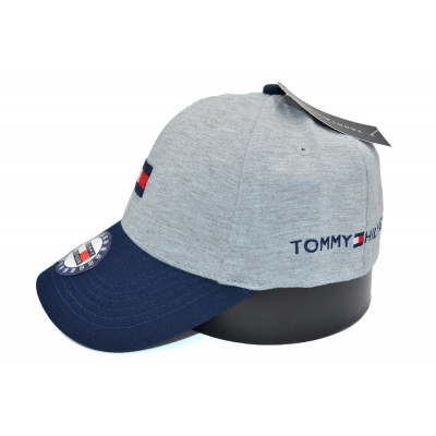 Кепка без регулятора (фулка) Classic Tommy Hilfiger 55-56, 56-58 см KE F1901-163 Світло-сіра