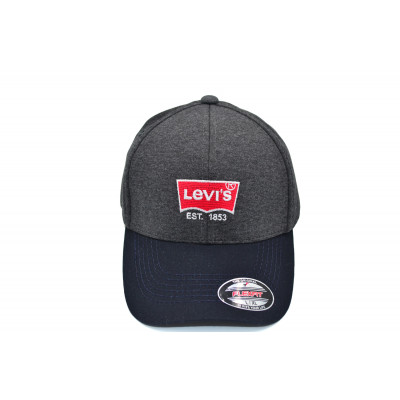 Кепка без регулятора (фулка) Flexfit Levi"s 56-58 см KE F1901-23 Темно-сіра