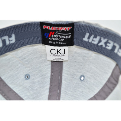 Кепка без регулятора (фулка) Flexfit Calvin Klein 56-58 см KE F1901-44 Світло-сіра