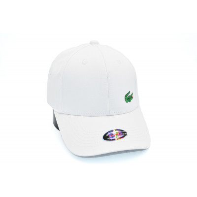 Кепка без регулятора (фулка) Classic Lacoste 57-59 см KE F1901-94 Біла