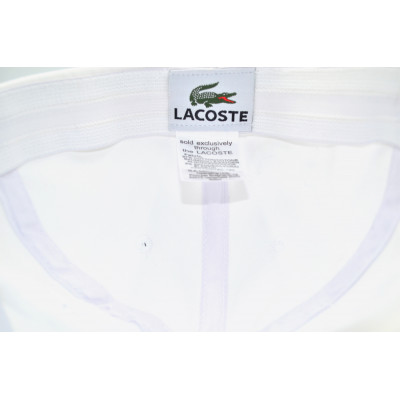 Кепка без регулятора (фулка) Classic Lacoste 57-59 см KE F1901-94 Біла