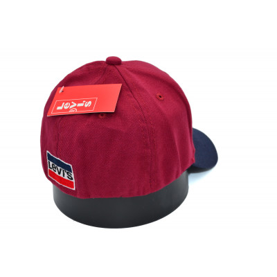 Кепка без регулятора (фулка) Classic Levi's 55-57 см KE F2001-4 Бордова