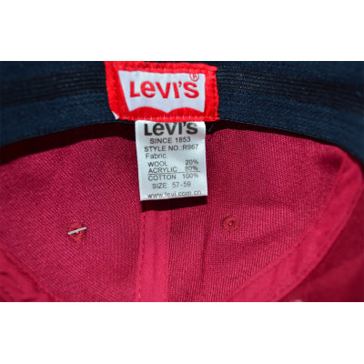Кепка без регулятора (фулка) Classic Levi's 55-57 см KE F2001-4 Бордова