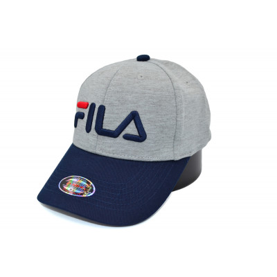 Кепка без регулятора (фулка) Classic Fila 55-56, 56-57 см KE F1901-184 Світло-сіра