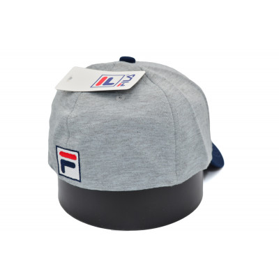 Кепка без регулятора (фулка) Classic Fila 55-56, 56-57 см KE F1901-184 Світло-сіра