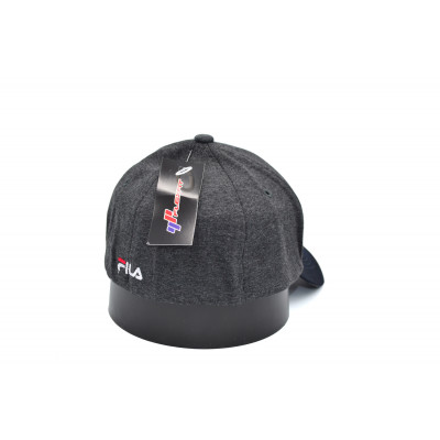 Кепка без регулятора (фулка) Flexfit Fila 56-58 см KE F1901-14 Темно-сіра