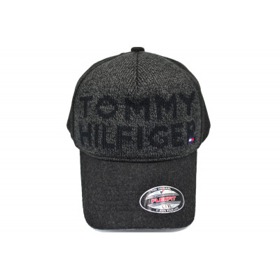 Кепка без регулятора (фулка) Flexfit Tommy Hilfiger 56-58 см KE F1901-145 Темно-сіра