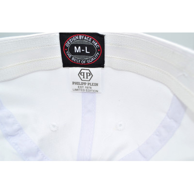 Кепка без регулятора (фулка) Classic Philipp Plein 55-56, 56-57 см KE F1901-156 Біла