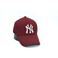 Кепка без регулятора (фулка) Flexfit NY Yankees 56-58 см KE F1901-26 Бордова