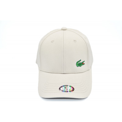 Кепка без регулятора (фулка) Classic Lacoste 57-59 см KE F1901-97 Бежевий