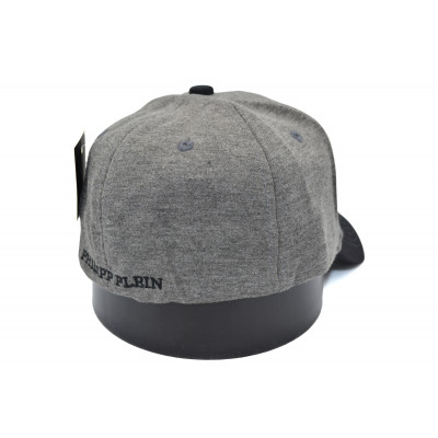Кепка без регулятора (фулка) Classic Philipp Plein 55-56, 56-57 см KE F1901-157 Темно-сіра