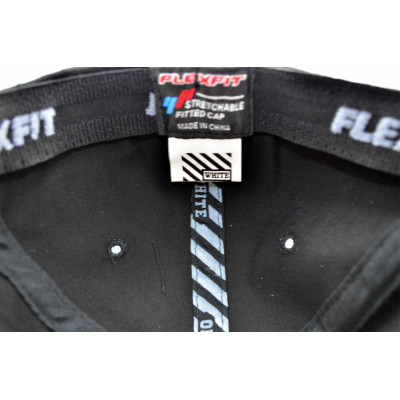 Кепка без регулятора (фулка) Flexfit Off-White 56-58 см KE F1901-17 Чорна