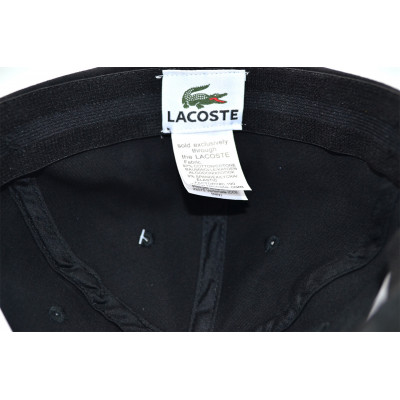 Кепка без регулятора (фулка) Classic Lacoste 57-59 см KE F1901-98 Чорна