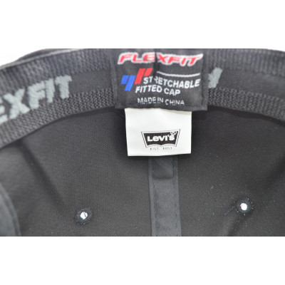 Кепка без регулятора (фулка) Flexfit Levi"s 56-58 см KE F1901-8 Чорна