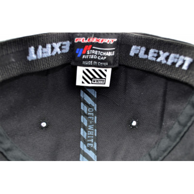 Кепка без регулятора (фулка) Flexfit Off-White 56-58 см KE F1901-18 Чорна