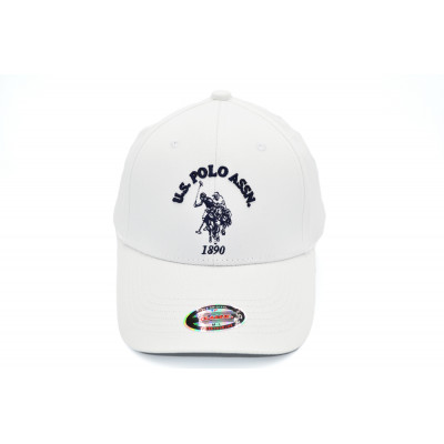 Кепка без регулятора (фулка) Classic U.S. Polo Assn. 57-59 см KE F1901-89 Біла