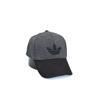 Кепка без регулятора (фулка) Flexfit Adidas 56-58 см KE F1901-50 Темно-сіра