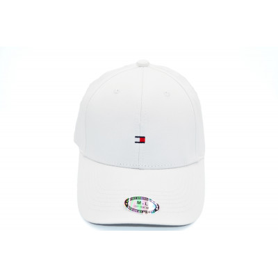 Кепка без регулятора (фулка) Classic Tommy Hilfiger 55-57, 57-59 см KE F1901-110 Біла