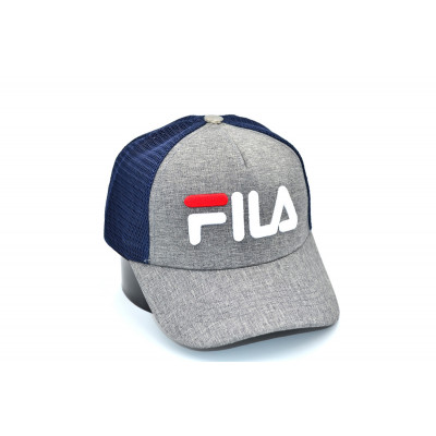 Дитяча бейсболка трекер Classic Fila 53-55 см KE T1730-102 Світло-сіра