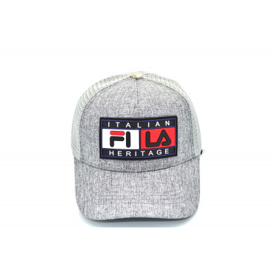 Дитяча бейсболка трекер Classic Fila 53-55 см KE T1730-112 Світло-сіра Дитяча бейсболка трекер Classic Fila 53-55 см KE T1730-112 Світло-сіра