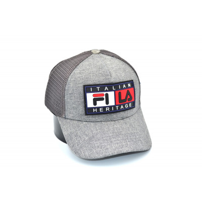 Дитяча бейсболка трекер Classic Fila 53-55 см KE T1730-113 Світло-сіра