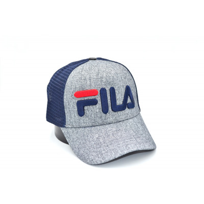 Кепка трекер Classic Fila 56-58 см KE T1730-37 Світло-сіра